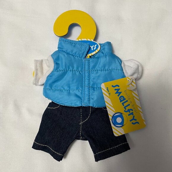 Build a Bear Smallfrys Outfit Vest Set with Jeans New with Tags - Picture 1 of 2